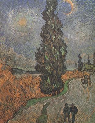 Vincent Van Gogh Roar with Cypress and Star (nn04) china oil painting image